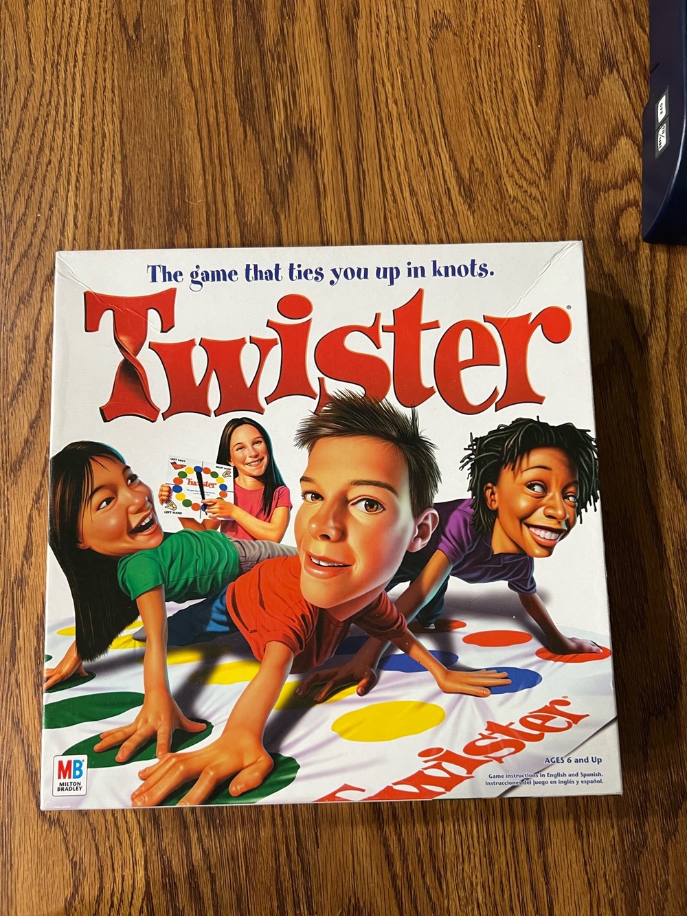 Hasbro Twister Game - Red Logo with Multicolor Mat Illustration